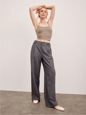 Beyond Yoga Status Wide Leg Trouser 31" Soft Umber Size Large